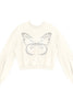 White Butterfly Sweatshirt