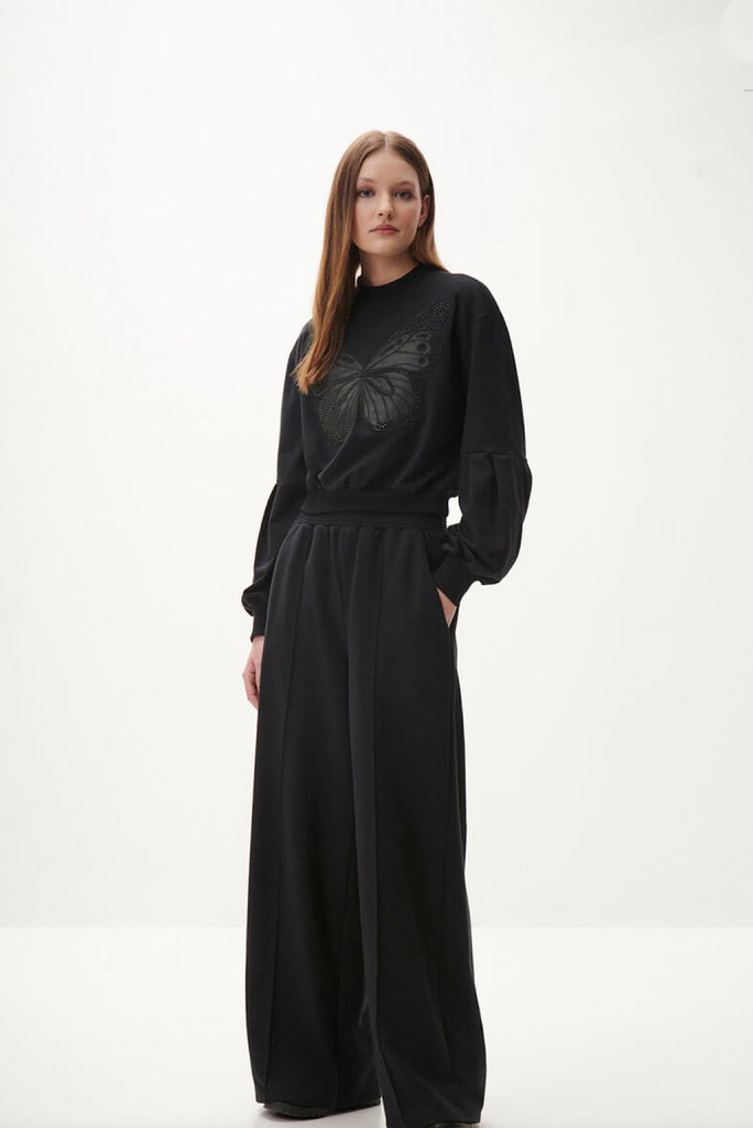 Black Butterfly Sweatshirt LUXFINDZ