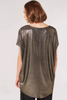 Oversized Metallic Top