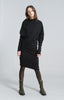 Casual Long Sleeve Dress in Black