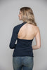 One Shoulder Top in Dark Blue