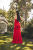 Red Strapless Long Dress
