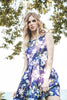 Navy Floral Dress