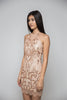 Rose Gold Sequined Dress