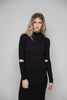 Elbow Cut Turtle Neck Dress