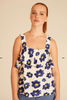 Blue Flower Tank