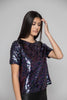 Chicory Purple Sequined Top