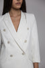 Pearl Accented White Blazer