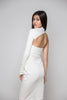 Elegant One Shoulder Dress in Off White